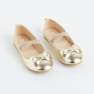 Girls H&M ballet gold flats size 13.5